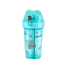 Dual-Drink Bottle with Double Straw Sea Green